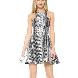 Elizabeth and James Clarissa Dress sz 6 Black White Mini Dress Sleeveless